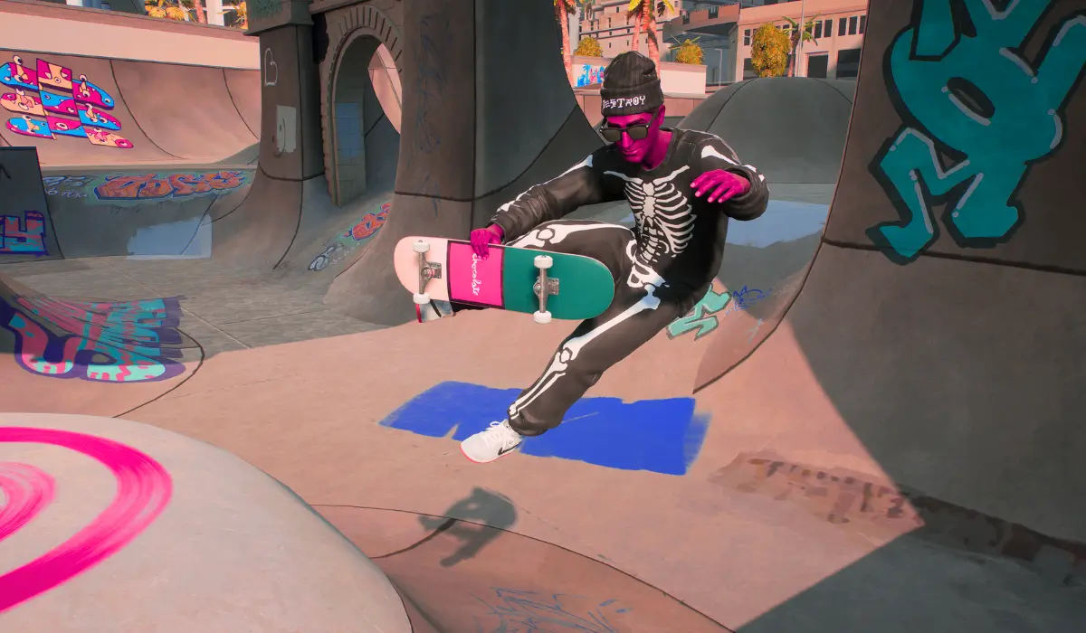 Skate gameplay with parkour and new tricks